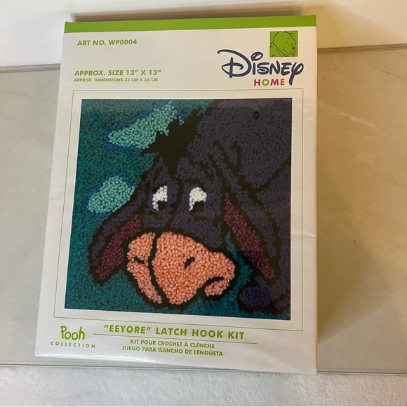Disney Art Disney Home Eeyore Latch Hook Rug Craft Kit New In The Box Poshmark